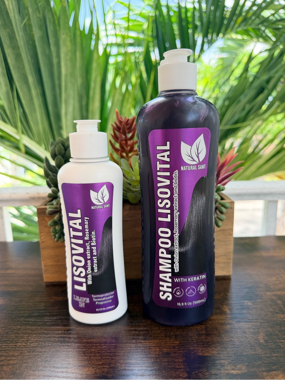 Lisovital Shampoo Duo in Purple & White